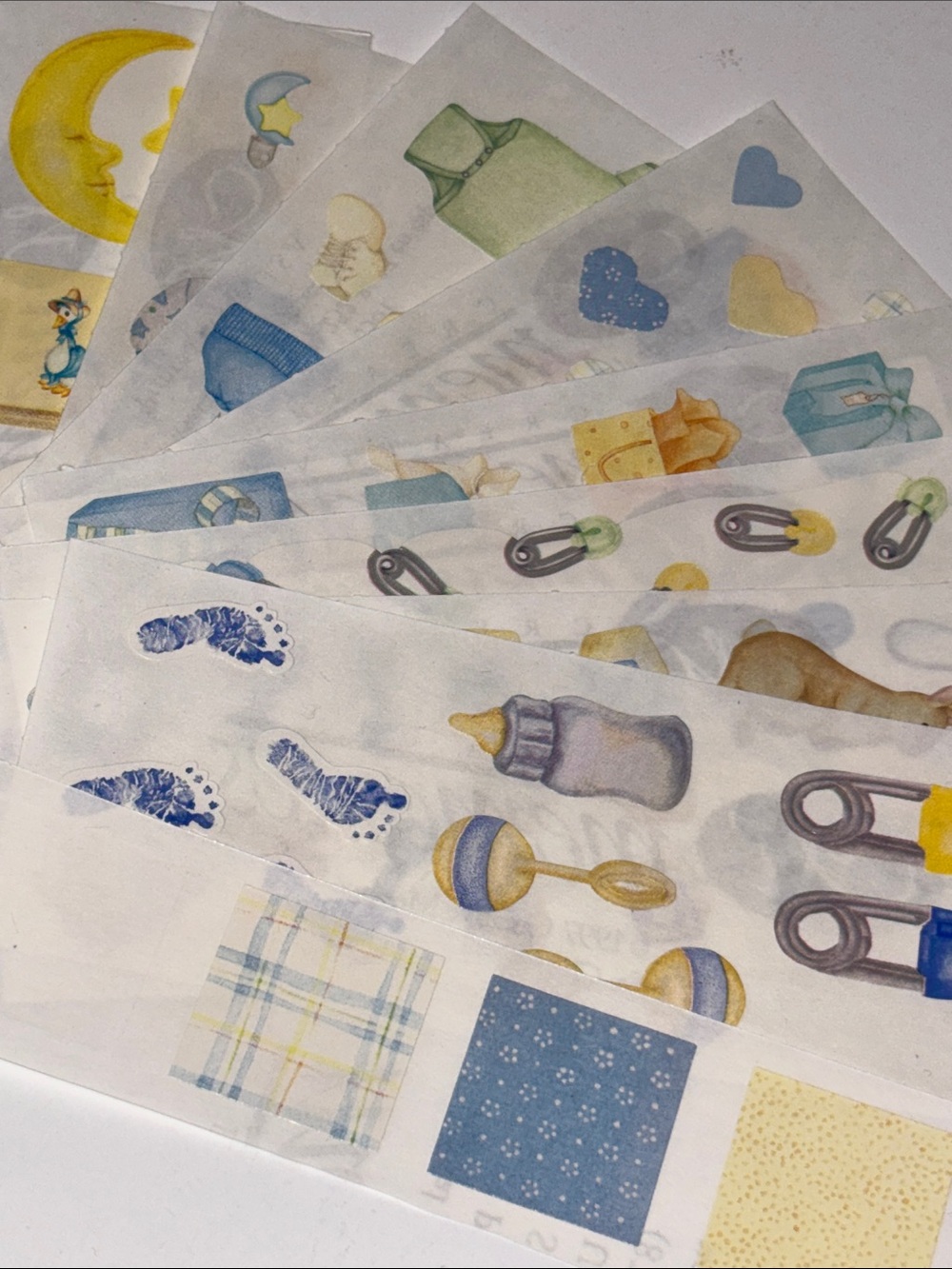 Vintage Creative Memories Stickers LOT Baby Child Kid Toddler 10 Sheets Baby